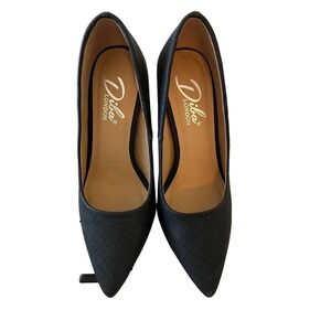 Diba London 3.5" Heels Black Snake Pattern "Beth"  6.5